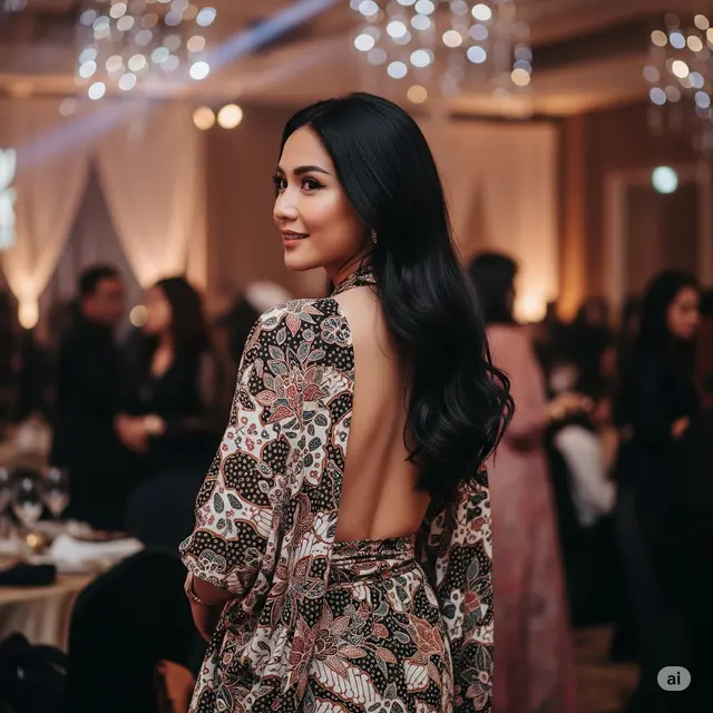 Model Batik Wanita Backless. Foto: Gemini