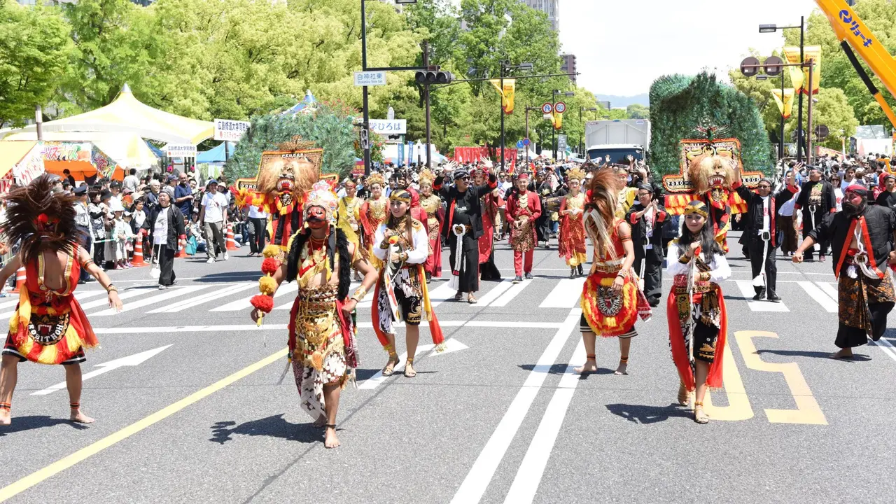 Reog di Hiroshima, Jepang. (Sumber: KJRI Osaka)