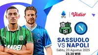 Link Live Streaming Serie A 2025/26 Sassuolo vs Napoli: Eksklusif di Vidio