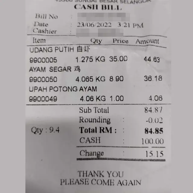 Toko di Malaysia Kenakan Biaya Potong Ayam Sebesar Rp3 Ribu per Kg