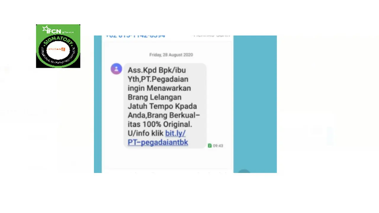 Penelusuran klaim Pegadaian menawarkan barang lelang jatuh tempo