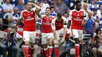 Alexis Sanchez mencetak gol keunggulan Arsenal atas Chelsea pada babak pertama Piala FA. (AP)