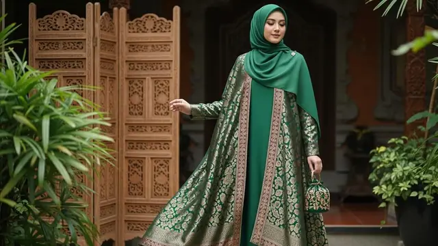 Gamis Bahan Satin Silk Jatuh dan Adem