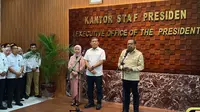 Tangis AM Putranto Warnai Sertijab Kepala Staf Kepresidenan ke Muhammad Qodari