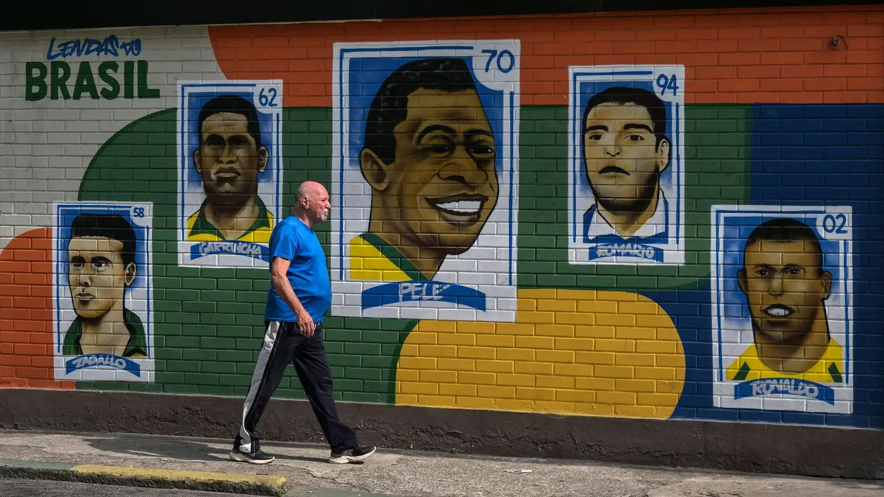 Foto: Brasil Bersolek Jelang Piala Dunia 2026, Mural Neymar hingga Para Legenda Terpajang di Jalanan