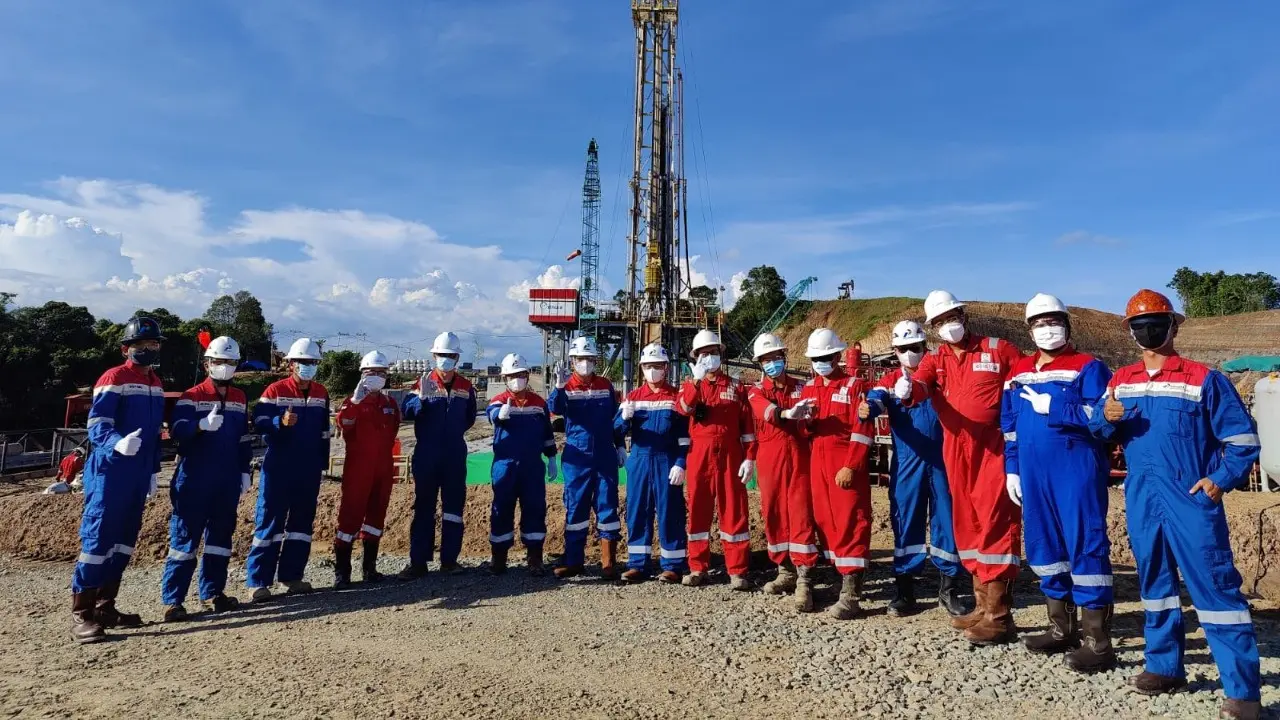 PT Pertamina Hulu Sanga Sanga (PHSS) melakukan pemboran eksplorasi pada Sumur Eksplorasi Helios D-1.