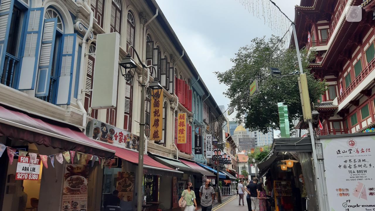 Chinatown di Kota Singapura.