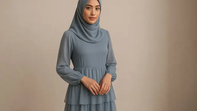 20 Model Baju Pesta Simple Elegan dengan Hijab Terbaru 2025, Tampil Anggun Tanpa Berlebihan