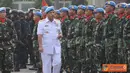 Citizen6, Jakarta: Panglima TNI Laksamana TNI Agus Suhartono, selaku Inspektur Upacara pada upacara sertijab Danpaspampres, di Lapangan Upacara Mako Paspampres, Jalan Tanah Abang II Jakarta Pusat, Rabu (25/7). (Pengirim: Badarudin Bakri).