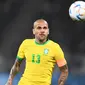 Dani Alves menjadi pemain dengan koleksi caps terbanyak di Grup G Piala Dunia 2022. Ia tercatat telah membuat 124 penampilan bersama Timnas Brasil. Menghabiskan sebagaian besar kariernya di Barcelona, kini Alves berkarier di klub Liga Meksiko, UNAM. Kehadirannya di skuad Selecao banyak membuat publik bertanya. Tentu, pelatih Tite memiliki alasan tersendiri atas pemanggilan pemain 39 tahun ini untuk Piala Dunia 2022. (AFP/Charly Triballeau)