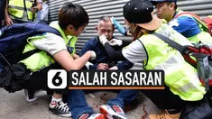 Aksi demo di Hong Kong masih terus berlangsung hingga sekarang. Bahkan, wisatawan Jepang terkena salah sasaran oleh para pendemo. Akibatnya, wisatawan tersebut alami luka-luka.