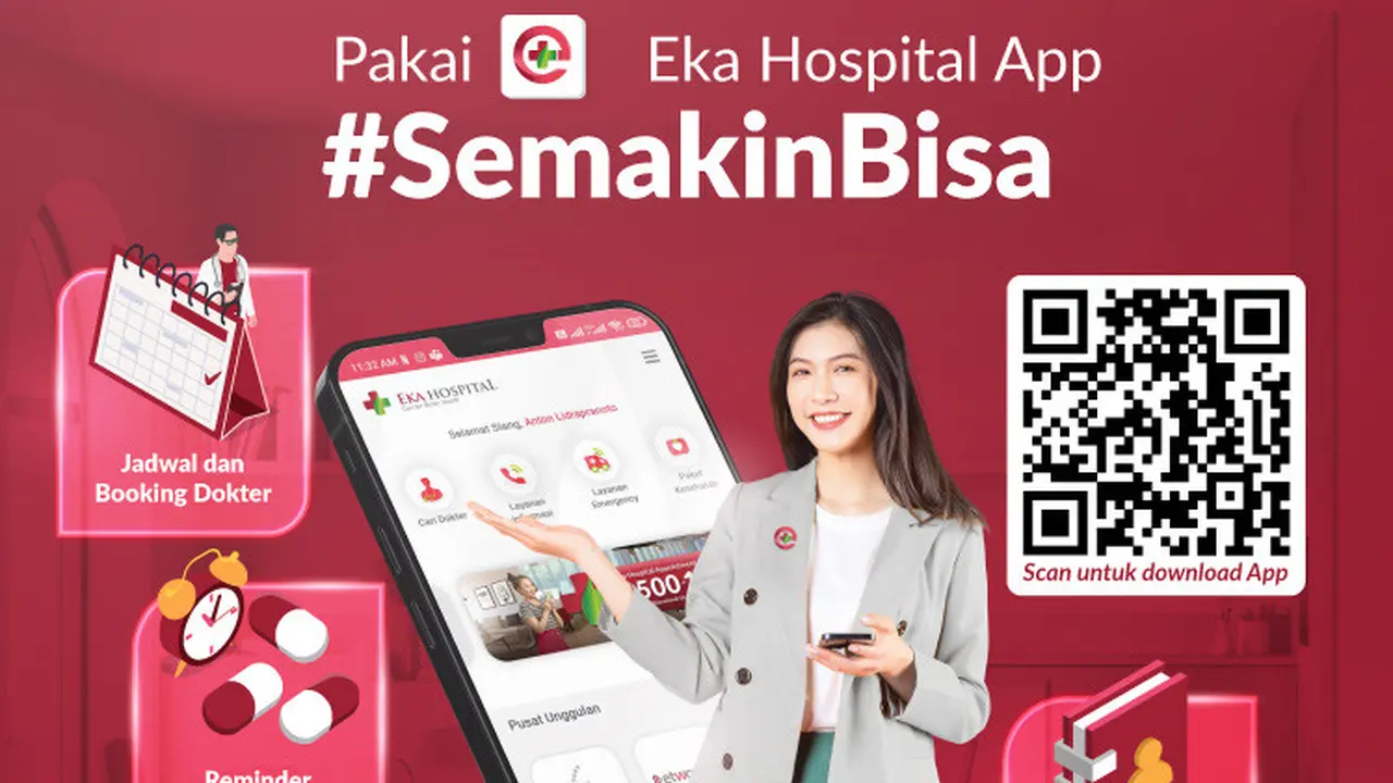 Eka Hospital Mobile App Resmi Meluncur, Pasien Bisa Booking Dokter hingga Bayar Tagihan Rumah Sakit