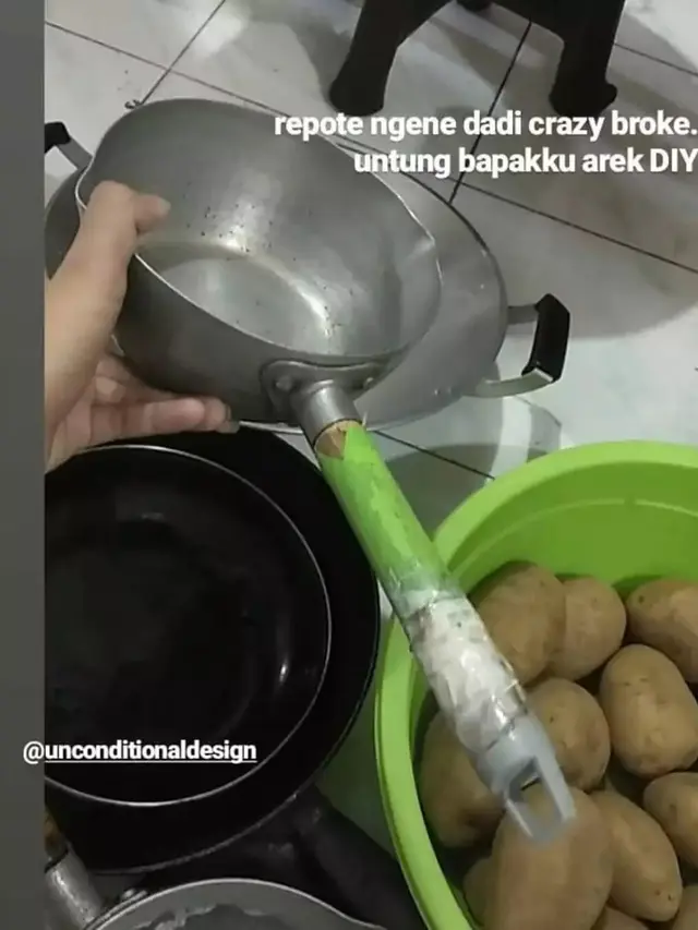 6 Potret Gagang Panci Ini Nyeleneh, Ide Kocak Agar Bisa Digunakan Kembali