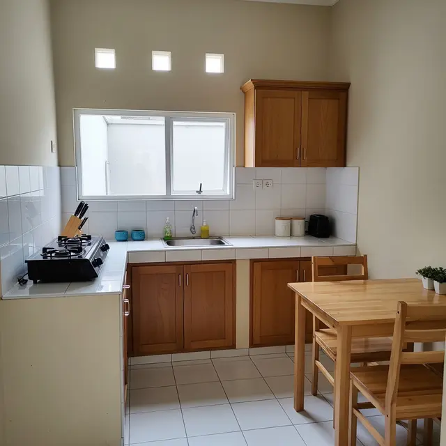 9 Model Dapur Rumah Subsidi Tipe 30/60 dengan Layout Bentuk L, Desain Efisien