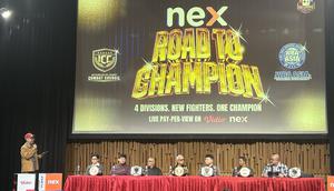 NEX Road to Champion, suatu kejuaraan pencarian bakat fighter berskala nasional yang bertujuan untuk melahirkan atlet-atlet unggulan menuju level profesional hingga internasional. (Bola.com/Muhammad Adiyaksa)