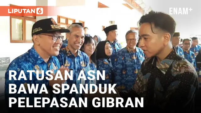 Ratusan ASN Lepas Gibran Rakabuming di Balaikota Solo