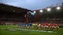 Pertandingan leg kedua perempat final Liga Eruopa tersebut berlangsung di kandang Nottingham, The City Ground, Inggris, Kamis (16/04/2026) waktu setempat. (AFP/Paul Ellis)