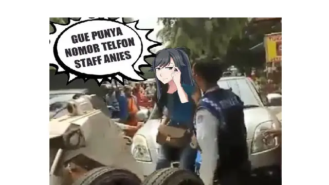 Meme lucu kasus mobil Ratna Sarumpaet yang diderek Dishub