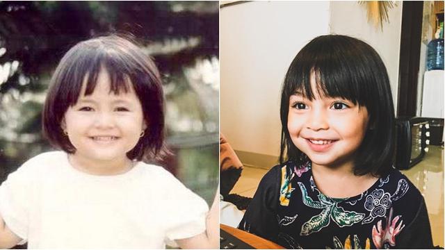 Potret Beda Gaya Sienna dan Foto Lawas Marshanda. (Sumber: Instagram/marshanda99)