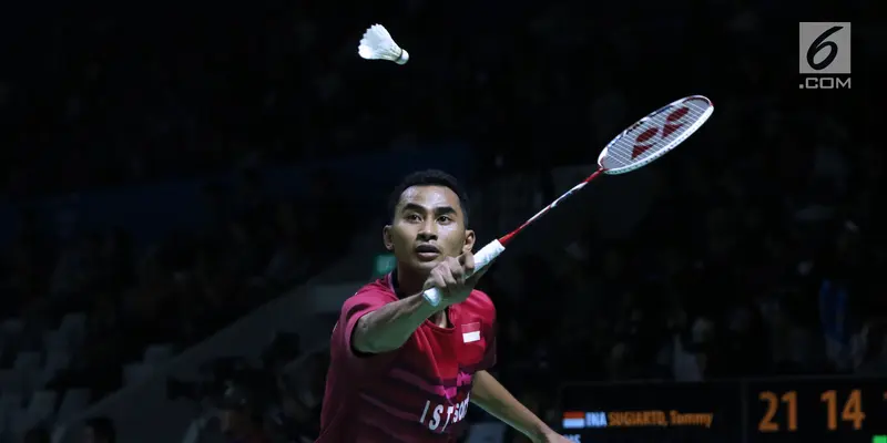 Jatuh Bangun Tommy Sugiarto Taklukkan Pebulu Tangkis China Taipei