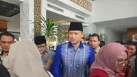 Ketua Umum Partai Demokrat Agus Harimurti Yudhoyono alias AHY mengundang Menteri Pertahanan dan juga Calon Presiden Prabowo Subianto ke acara Peringatan 19 Tahun Tsunami Aceh. (Liputan6.com/Fachrur Rozie)