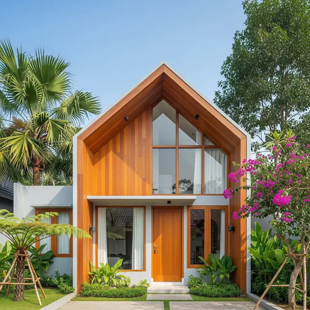 9 Model Rumah Kecil tapi Tampak Modern dengan Fasad Kaca Simpel, Hunian Luas dan Elegan
