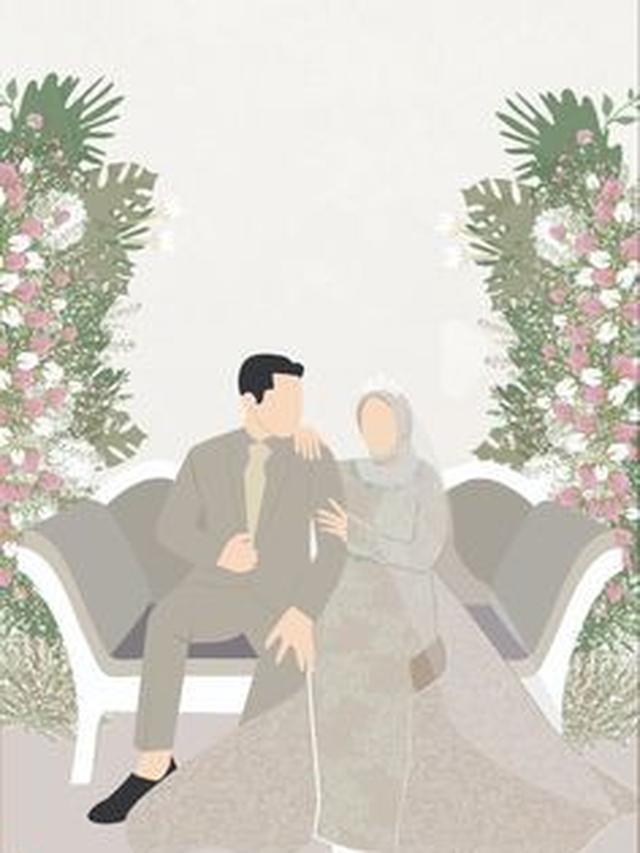 Animasi Wedding Hijab untuk Wallpaper, Lengkap dengan Proses Pembuatannya