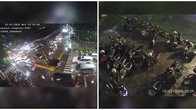 Petugas Bantu Bersihkan Saluran di Kota Surabaya
