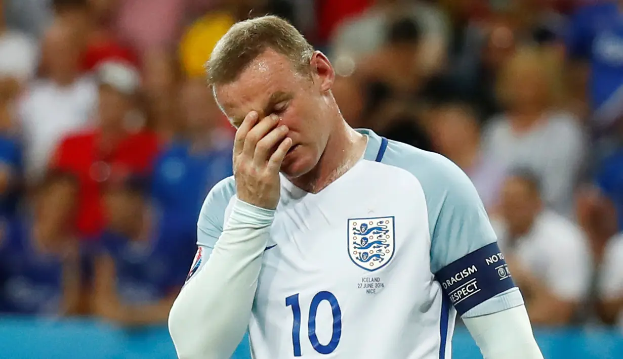 Melawan Islandia adalah penampilan ke-115 Wayne Rooney bersama timnas senior Inggris sejak tahun 2003. (Reuters/Kai Pfaffenbach) 