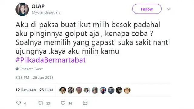 Media sosial Twitter sudah diramaikan warganet yang memberikan tips dan cuitan terkait pesta demokrasi kali ini.