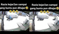 Momen pria main petak umpet agar lolos dari kejaran polisi (Sumber: TikTok/johanneslim777)