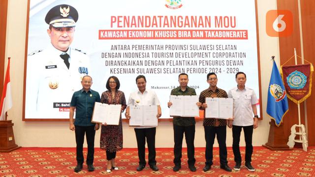 Penandatanganan MoU KEK Bira-Takabonerate (Liputan6.com/Istimewa)