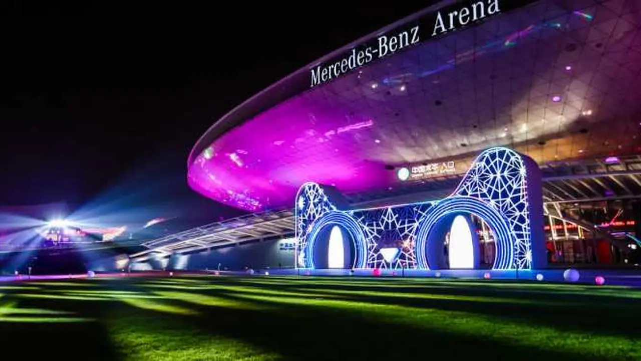 Perhelatan Perhitungan Mundur menuju Alibaba 11.11 Global Shopping Festival diadakan di Mercedes-Benz Arena, Shanghai