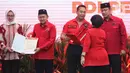 Pengumuman dibarengi dengan penyerahan surat rekomendasi partai untuk maju sebagai calon kepala daerah pada Pemilihan Kepala Daerah 2024. (Liputan6.com/Angga Yuniar)