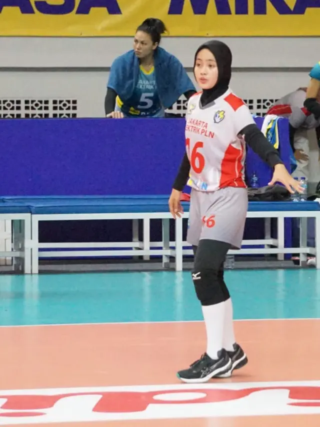 Wahida Muntaza Pemain Voli Jakarta Electric PLN. [@tasyawma]