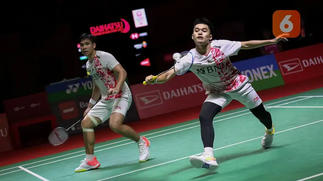 Foto: Atasi Perlawanan Sengit Unggulan Kedua, The Babies Melenggang ke Partai Final Indonesia Masters 2023