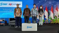 SWAP Energi Indonesia dan PT International Chemical Industry sebagai perusahaan baterai listrik lokal merek ABC berkolaborasi guna mempercepat penyediaan baterai untuk para pengguna motor listrik di Indonesia. (ist)