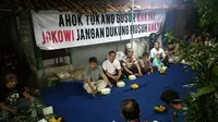 Deklarasi dukungan untuk Tri Rismaharini di Kampung Poncol, Jakarta Timur, Senin (1/8/2016). (Liputan6.com/Nanda Perdana Putra)