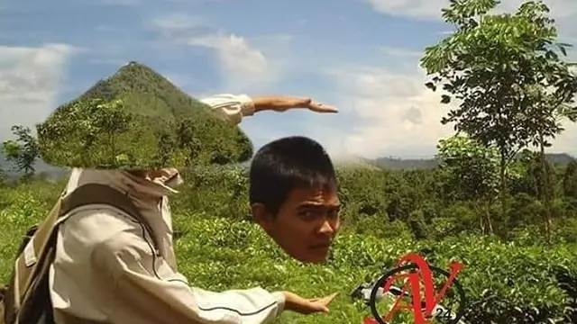 Pria Ini Minta Diedit Fotonya Agar Menyatu dengan Alam, 5 Hasilnya Kocak Banget