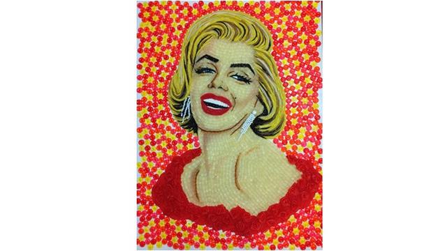 lukisan pakai permen