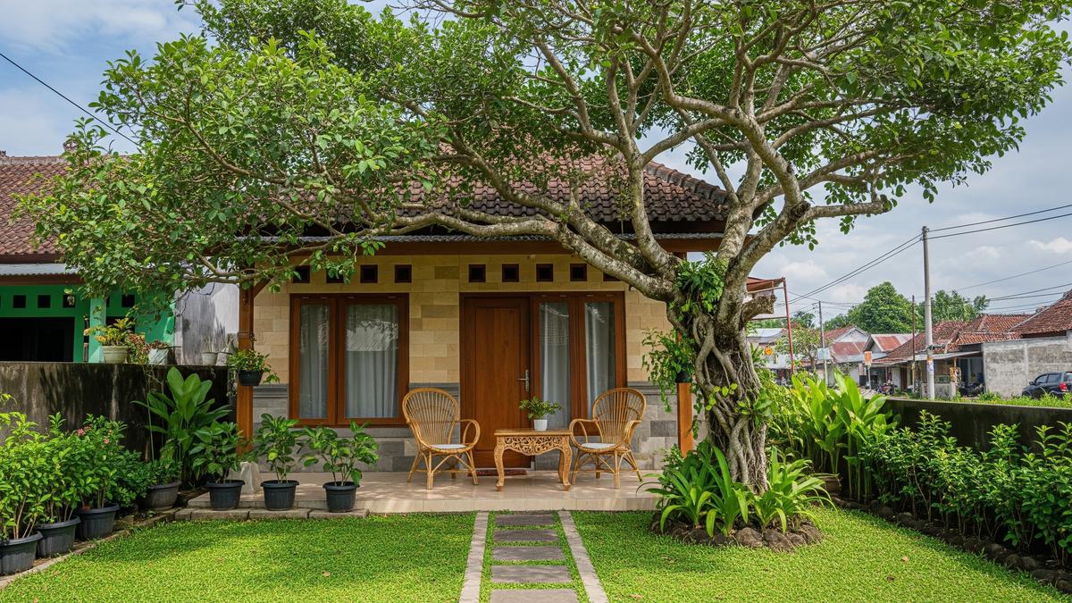 8 Model Rumah dengan Teras Mini dan 1 Pohon Rindang, Tren Hunian Asri 2026