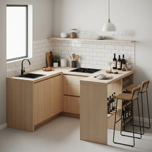 Desain Meja Dapur Minimalis untuk Sudut Rumah
