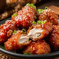 7 Resep Ayam Goreng Saus Pedas Manis, Renyah di Luar dan Juicy di Dalam (Fot: Gemini AI)