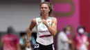 Tsimanouskaya sedianya bertanding di nomor 200 meter putri pada Senin (2/8), tetapi ia mengatakan pelatihnya telah memerintahkannya untuk berkemas dan kemudian membawanya ke bandara. (Foto: AP/Martin Meissner)