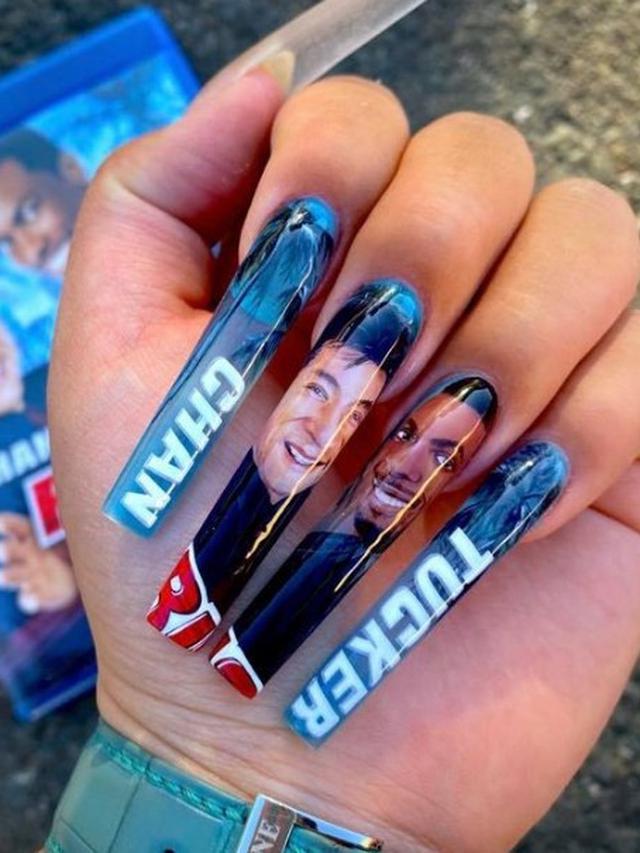 7 Potret Nail Art dengan Gambar Artis dan Tokoh Terkenal Ini Detailnya Mengagumkan
