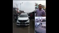 Viral pengguna Honda Mobilio ngotot pakai Lampu Strobo dan Sirine. (Raka Fadliansyah Castigliano-Amos‎Motuba)