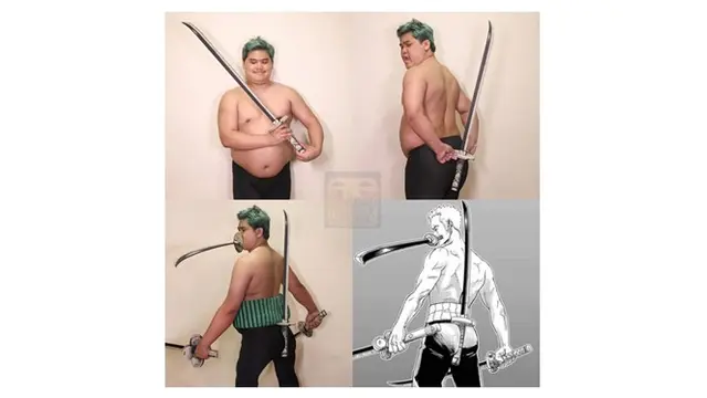 6 Cosplay Low Budget Jadi Zoro dan Sanji Ini Kreatif, Bikin Ngakak