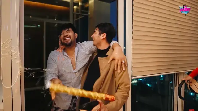 Momen Perayaan Ulang Tahun Ammar Zoni ke-28, Bertema Money Heist. (Sumber: YouTube/Aish TV)