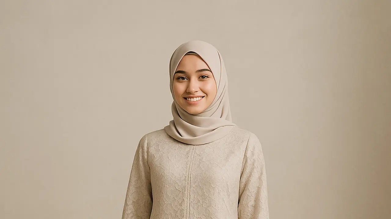 Model Gamis Brokat untuk Acara Siang Hari/ Ilustrasi gambar oleh AI