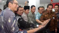 Ceremony peresmian Living Lab Smart City Nusantara di kantor Telkom Gunung Sahari Jakarta, Kamis (19/5/2016). 